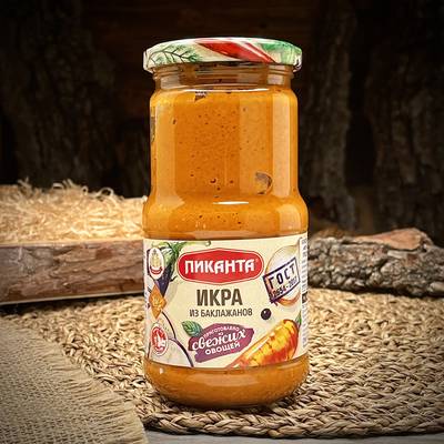 Икра из баклажанов Пиканта 450гр.