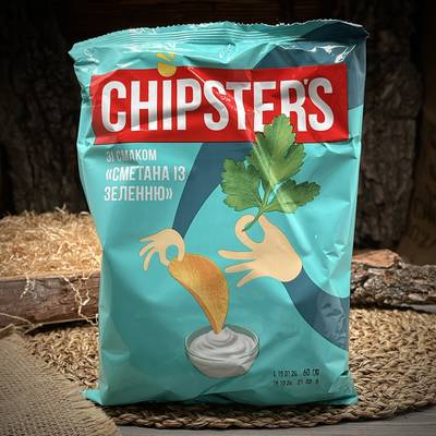 Чипсы Chipsters Сметана и зелень · 60 г