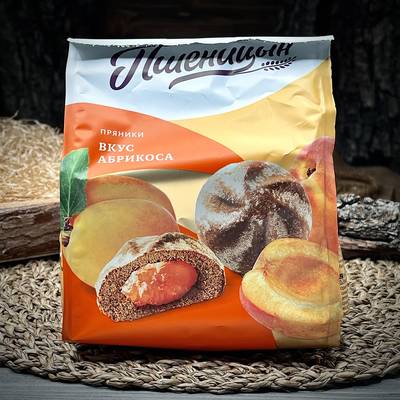Пряники со вкусом абрикоса Пшеницын · 200 г