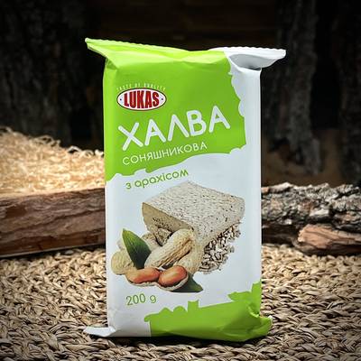 Халва «Соняшникова» с арахисом Lukas · 200 г