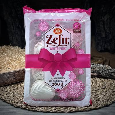 Зефир White-Pink Biscuit Chocolate · 260 г